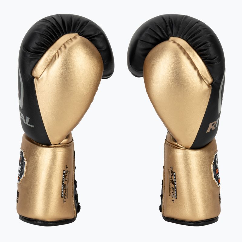 Rival RS100 Professional black/gold boxing gloves 4