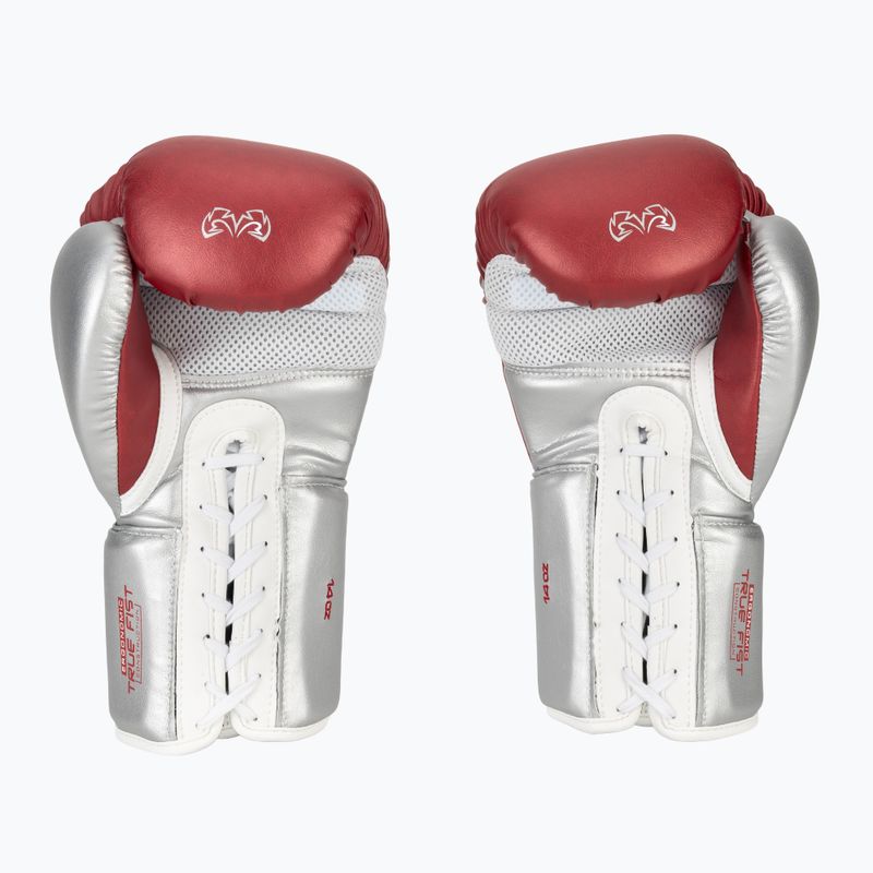 Boxing gloves Rival RS100 Professional red/silver 3