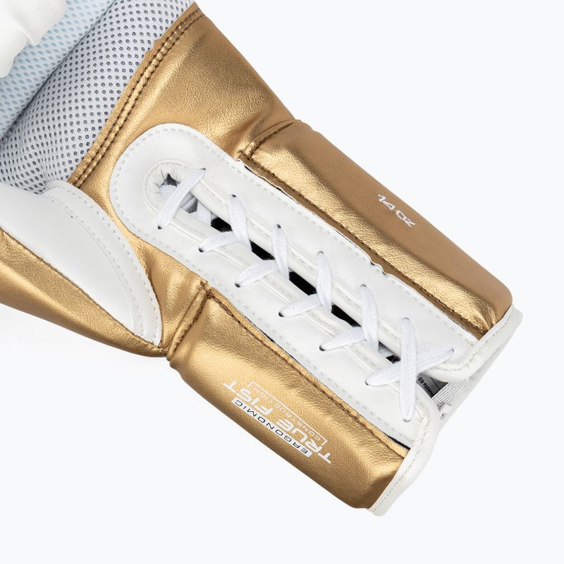 Rival RS100 Professional white/gold boxing gloves 6