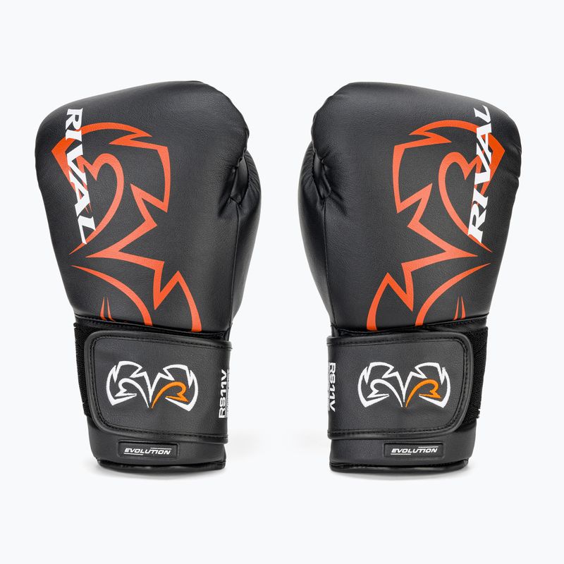 Rival RS11V Professional black boxing gloves 2