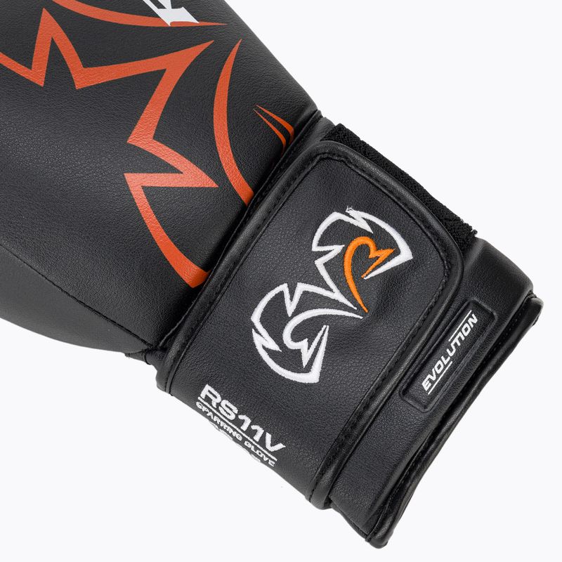 Rival RS11V Professional black boxing gloves 6