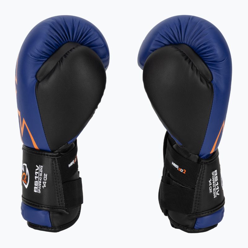 Rival RS11V Professional blue boxing gloves 4