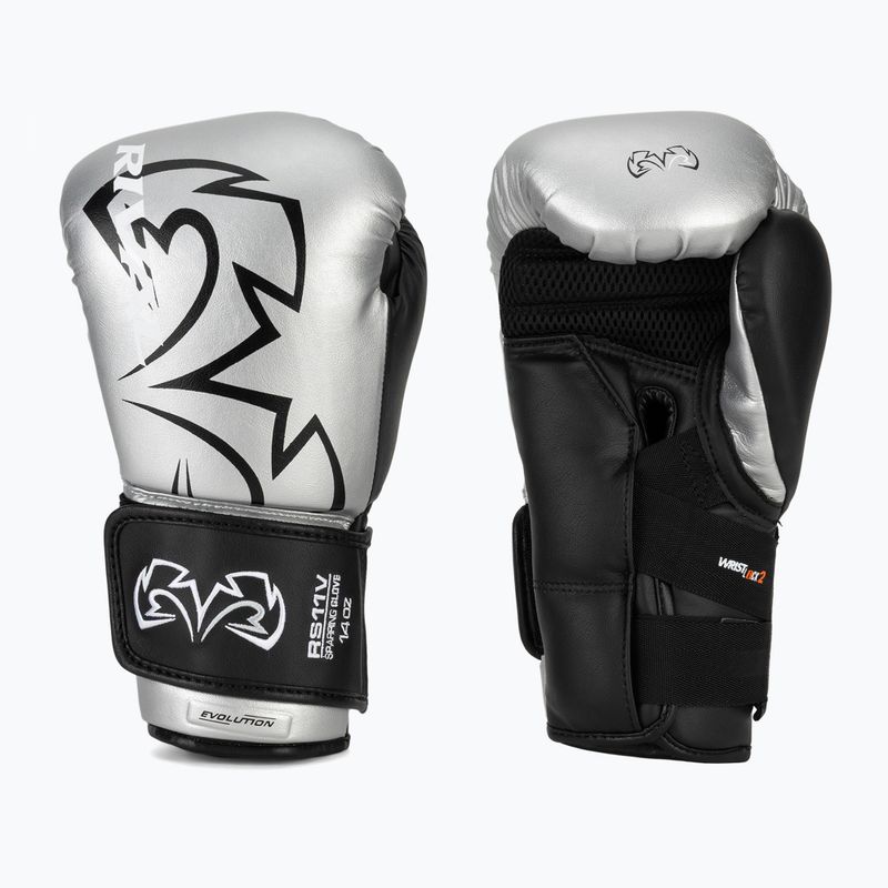 Rival RS11V Professional silver boxing gloves