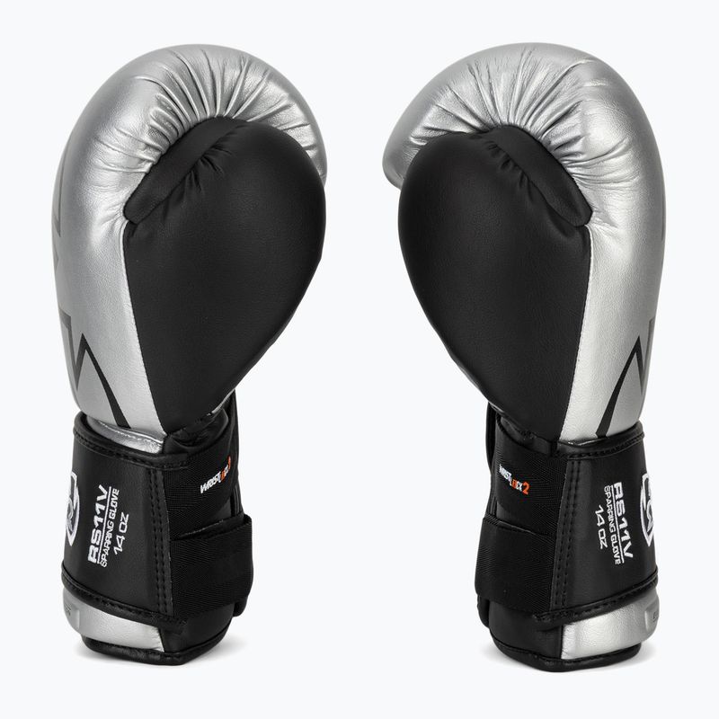 Rival RS11V Professional silver boxing gloves 4