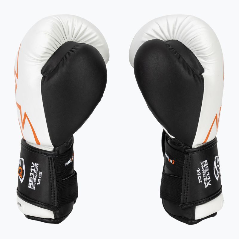 Rival RS11V Professional white boxing gloves 4