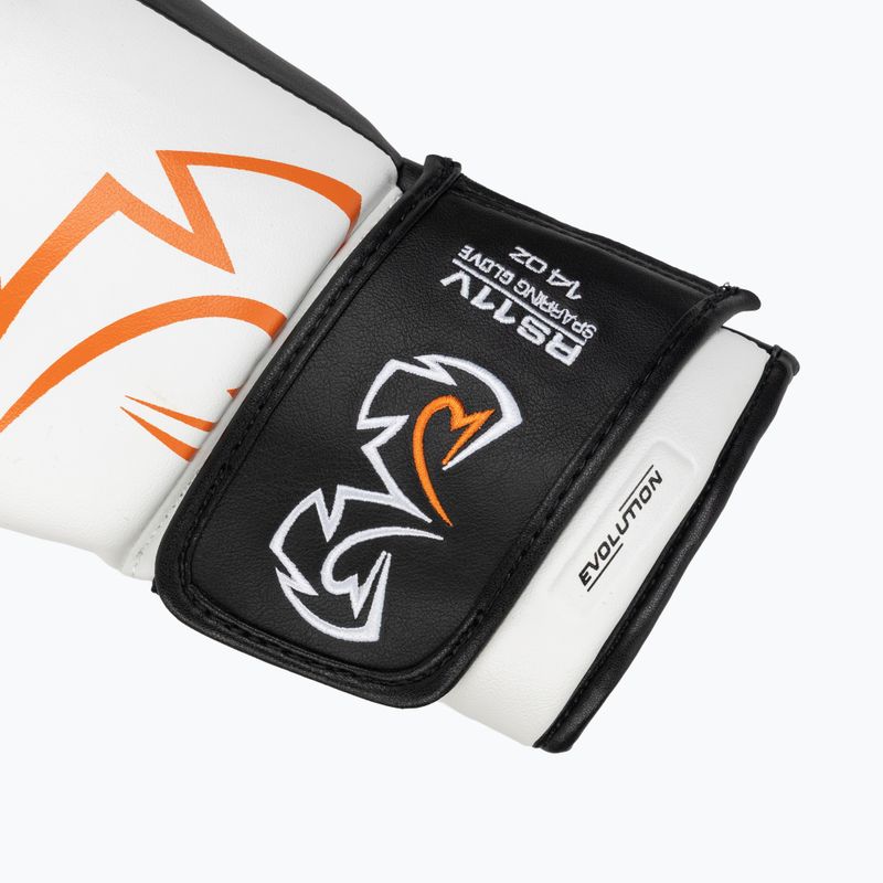 Rival RS11V Professional white boxing gloves 6