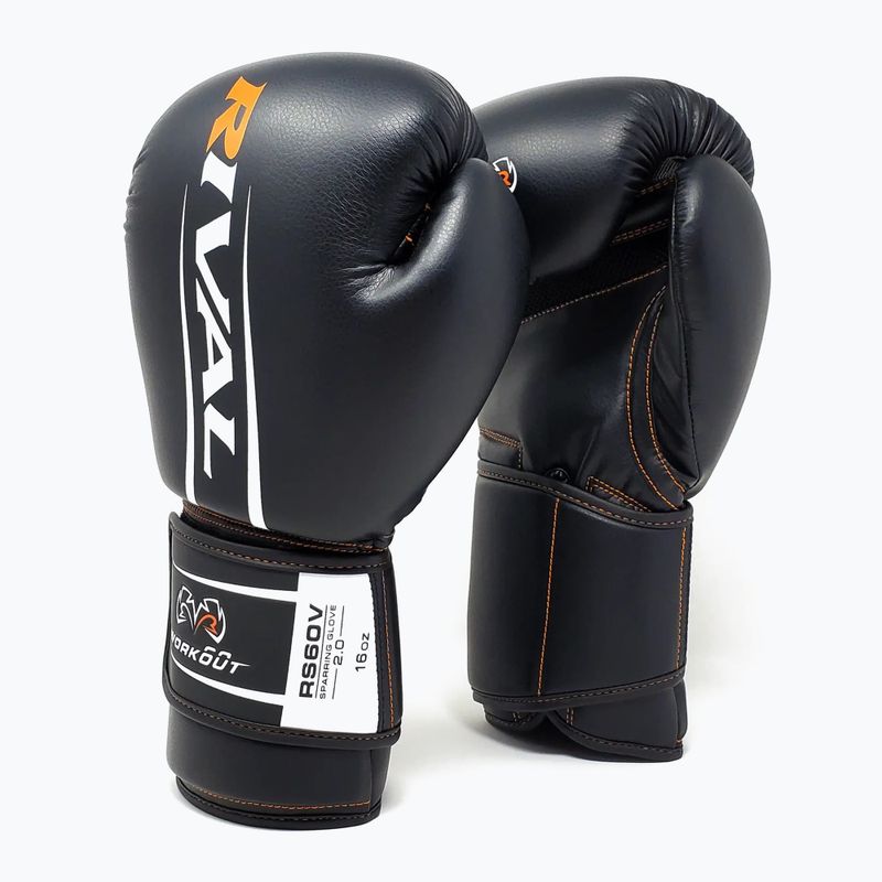 Boxing gloves Rival RS60V Workout Sparring Gloves 2.0 black 2