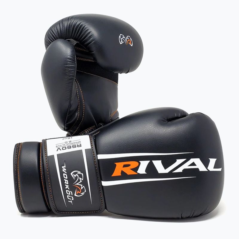 Boxing gloves Rival RS60V Workout Sparring Gloves 2.0 black 3