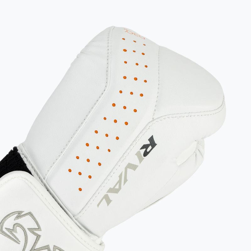 Rival RB10 Intelli-Shock Bag white boxing gloves 5