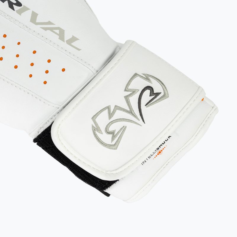 Rival RB10 Intelli-Shock Bag white boxing gloves 6