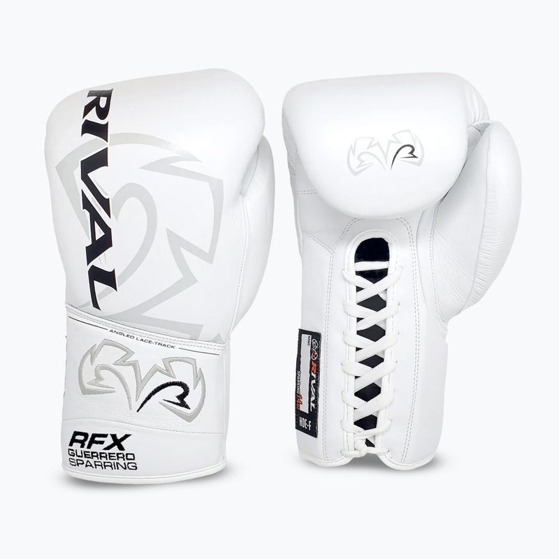 Rival RFX-Guerrero Sparring-SF-H white boxing gloves
