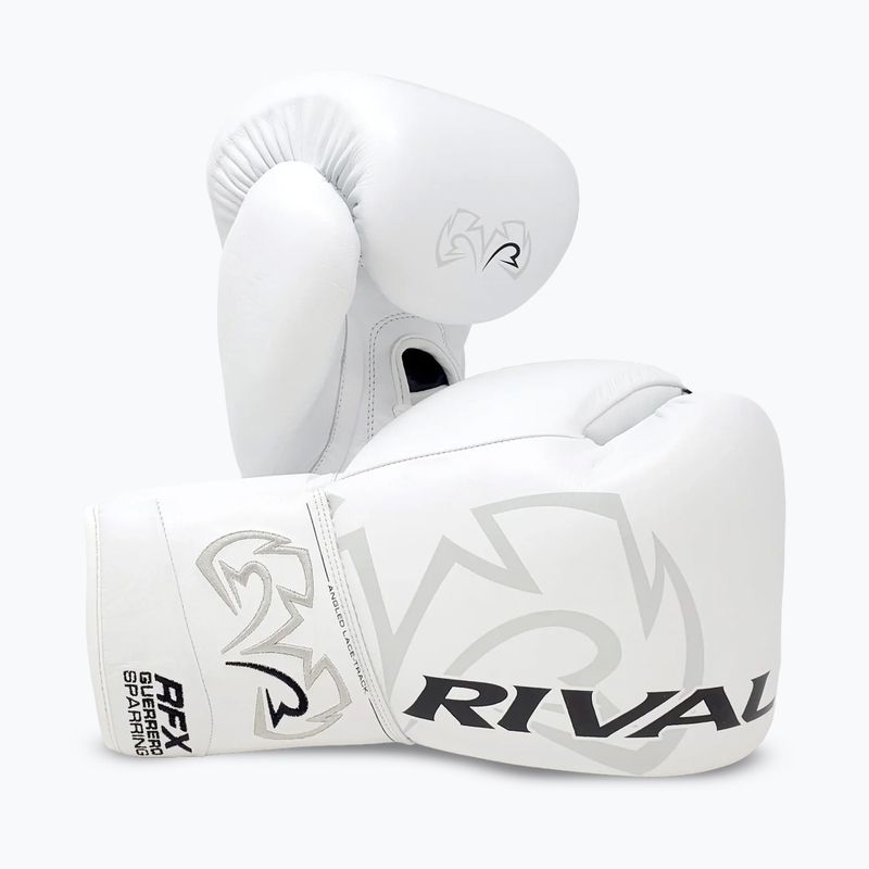 Rival RFX-Guerrero Sparring-SF-H white boxing gloves 3