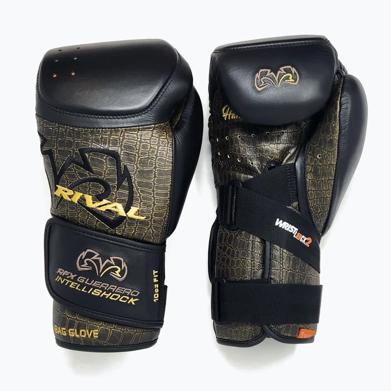 Rival boxing gloves RFX-Guerrero Intelli-Shock Bag Croc Skin Edition black/black