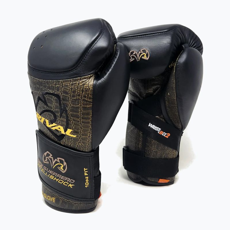 Rival boxing gloves RFX-Guerrero Intelli-Shock Bag Croc Skin Edition black/black 2