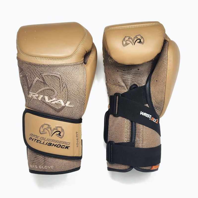 Rival boxing gloves RFX-Guerrero Intelli-Shock Bag Snake Skin Edition beige