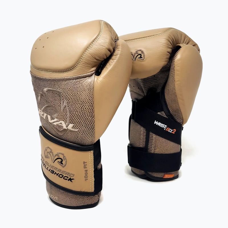 Rival boxing gloves RFX-Guerrero Intelli-Shock Bag Snake Skin Edition beige 2
