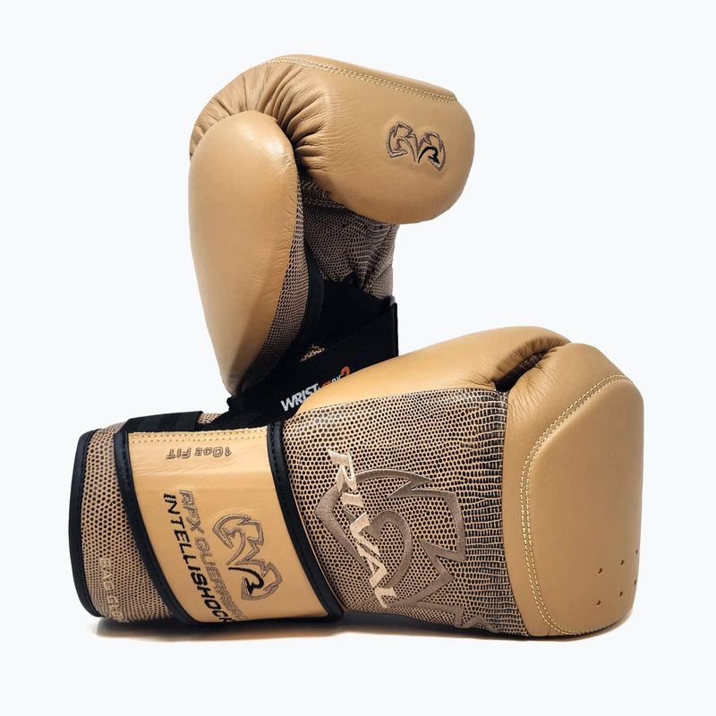 Rival boxing gloves RFX-Guerrero Intelli-Shock Bag Snake Skin Edition beige 3