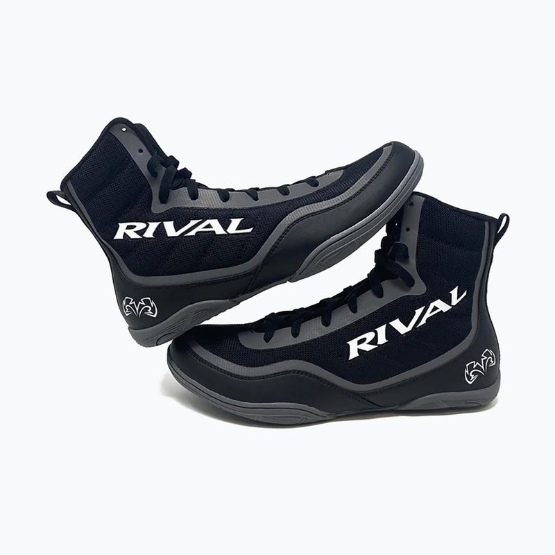 Rival RSX-Prospect black/grey boxing boots 7