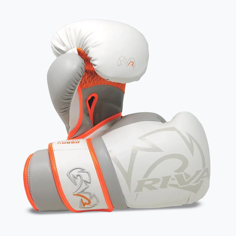 Boxing gloves Rival Impulse Sparring Gloves Gants white/orange 2