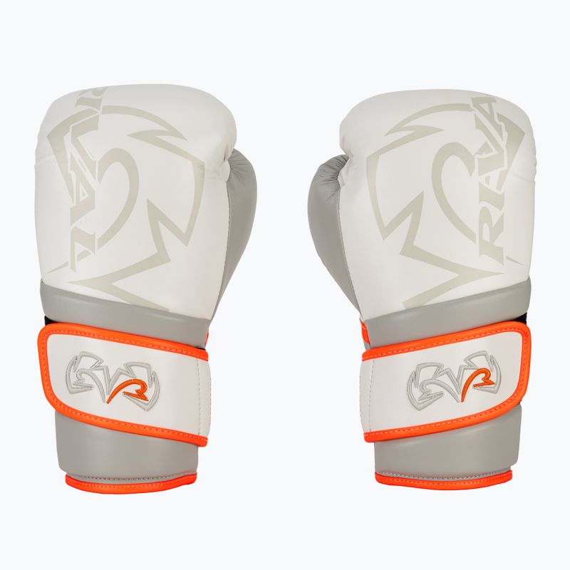 Boxing gloves Rival Impulse Sparring Gloves Gants white/orange 2