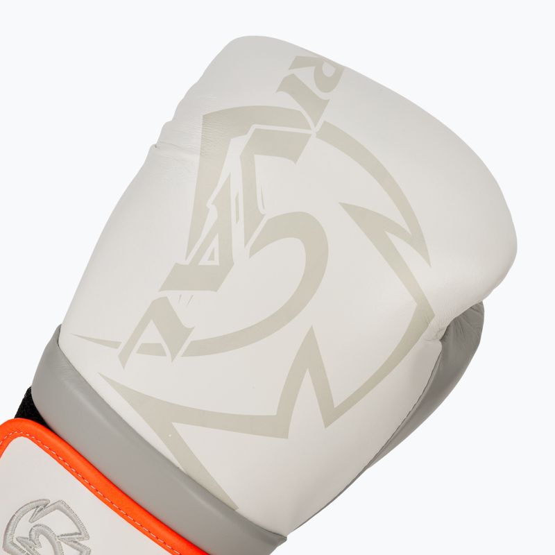 Boxing gloves Rival Impulse Sparring Gloves Gants white/orange 5