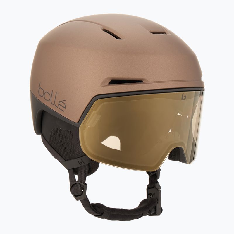 Bollé X-Fusion tungsten black matte/photochromic gold ski helmet