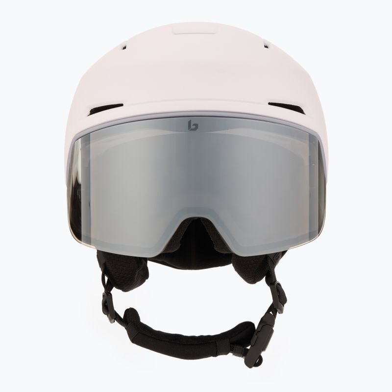 Bollé X-Fusion ski helmet white lilac matte/photochromic gun 2