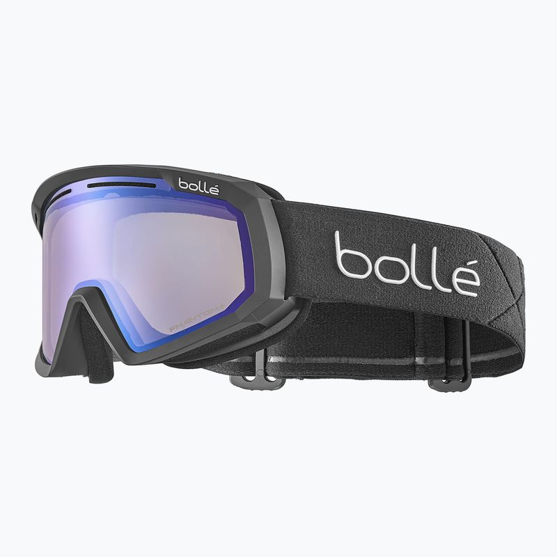Bollé Y7 OTG ski goggles black matte/phan+ blue semi polarized photochromic