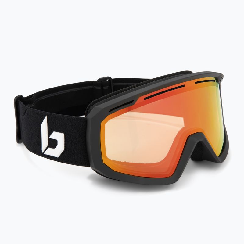 Ski goggles Bollé Y7 OTG black matte/phantom fire red