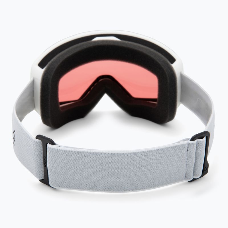 Bollé Bedrock white matte/vermillon ski goggles 3