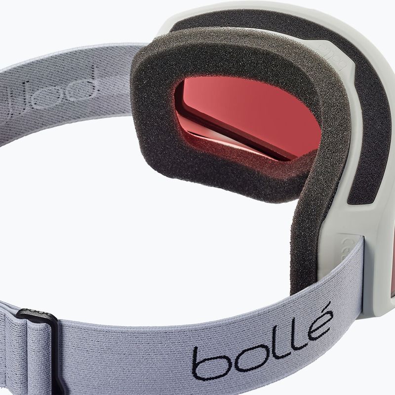 Bollé Bedrock white matte/vermillon ski goggles 2