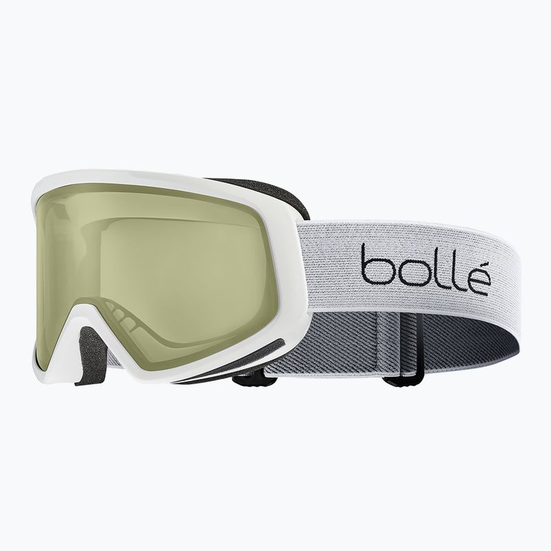 Ski goggles Bollé Bedrock white matte/lemon