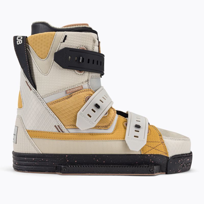 Men's Slingshot Space Mob 2023 yellow wakeboard bindings 1230340010 2