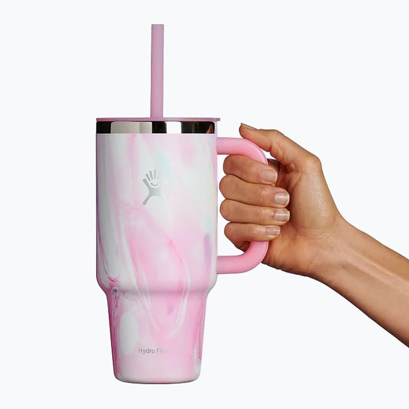 Hydro Flask Travel Tumbler Jelly thermal mug 945 ml pink swirl 3