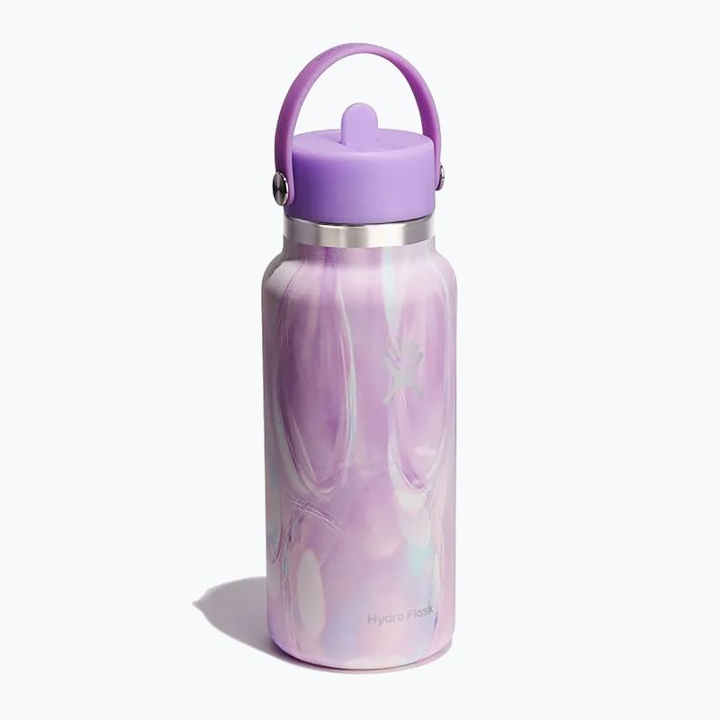 Hydro Flask Wide Flex Straw Cap Jelly 945 ml purple swirl thermal bottle 2
