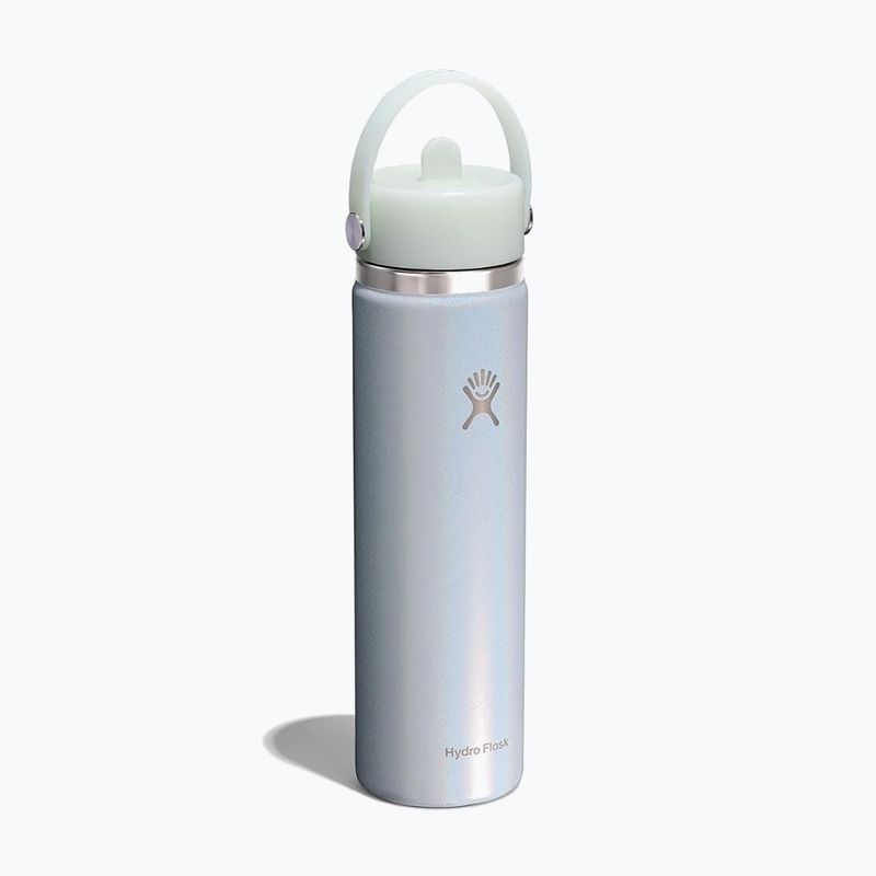 Thermal bottle Hydro Flask Wide Mouth with Flex Straw Cap 710 ml glimmer blue 2