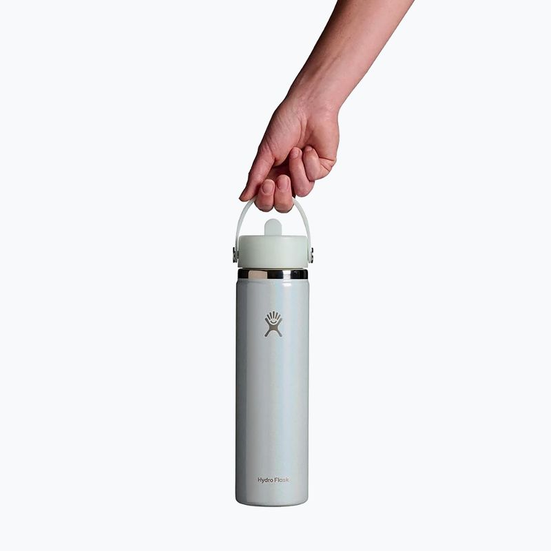 Thermal bottle Hydro Flask Wide Mouth with Flex Straw Cap 710 ml glimmer blue 3