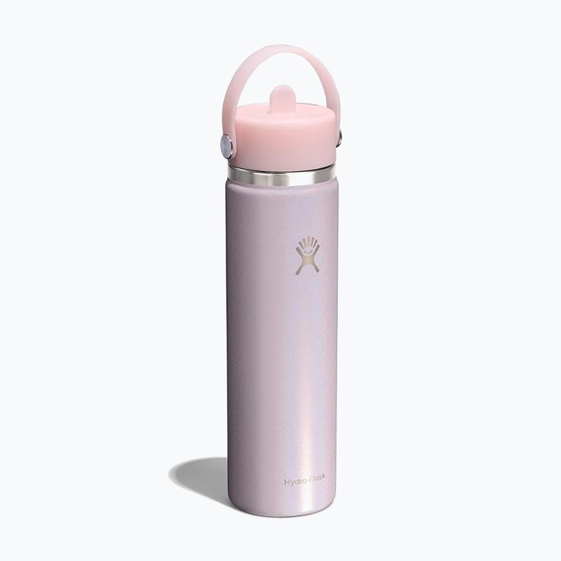 Thermal bottle Hydro Flask Wide Mouth with Flex Straw Cap 710 ml glimer pink 2