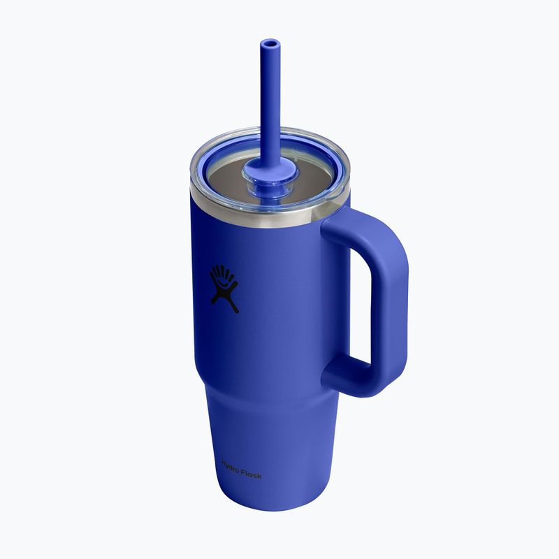 Mug Hydro Flask Travel Tumbler Clear Lid 710 ml capri blue 3