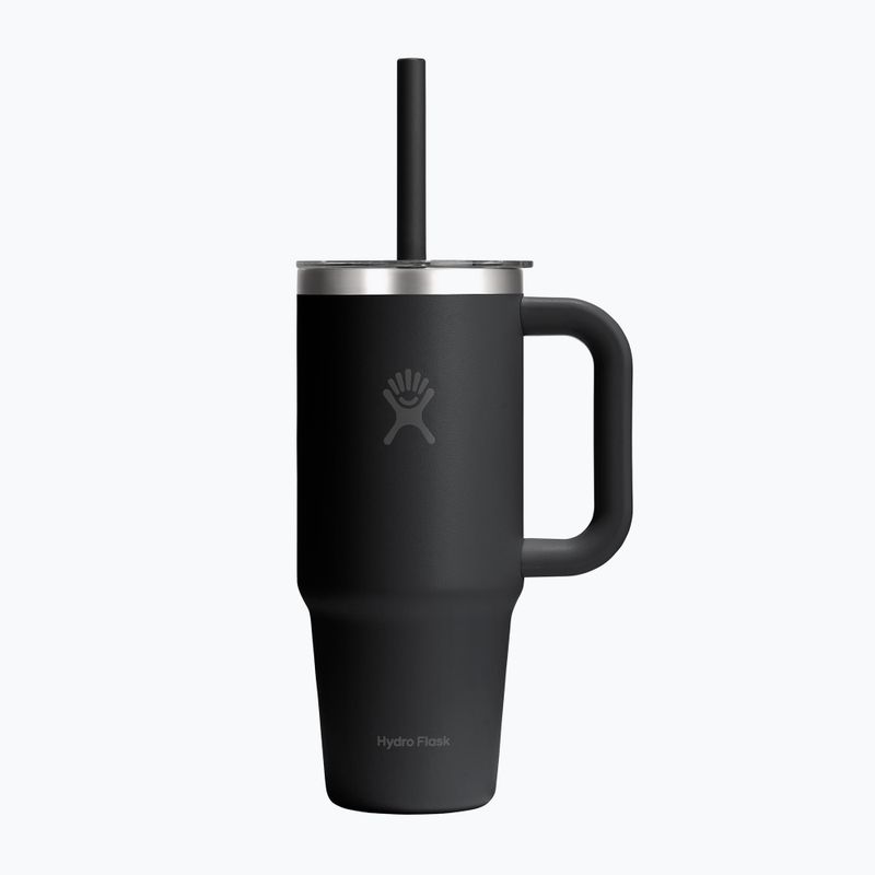 Mug Hydro Flask Travel Tumbler Clear Lid 710 ml black