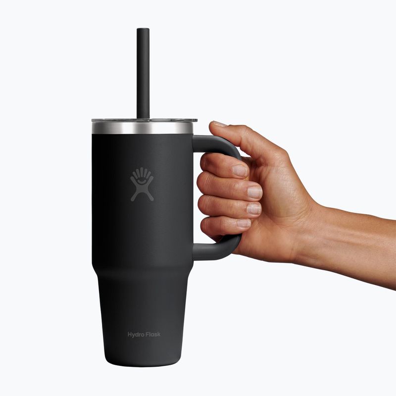 Mug Hydro Flask Travel Tumbler Clear Lid 710 ml black 5