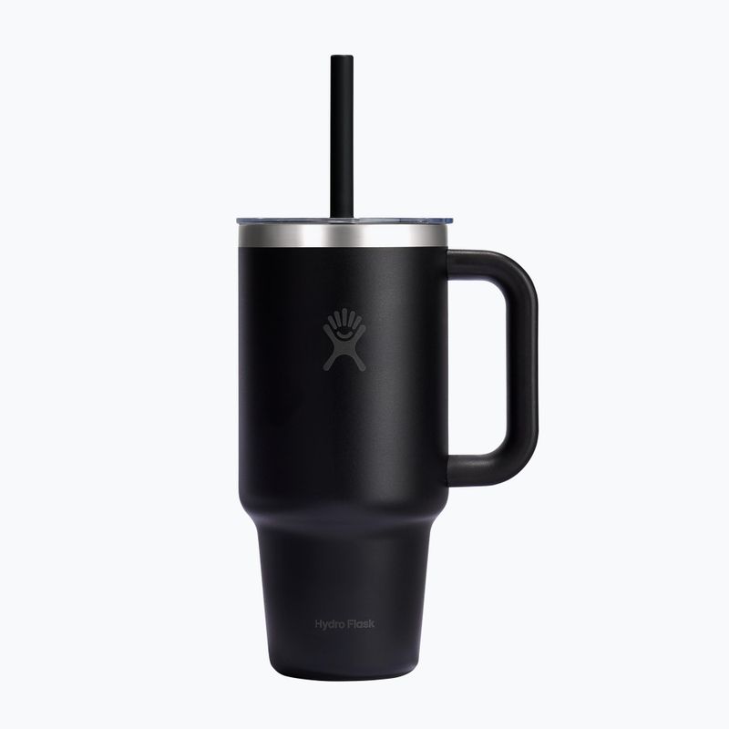 Thermal mug Hydro Flask Travel Tumbler Clear Lid black