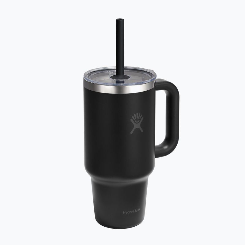 Thermal mug Hydro Flask Travel Tumbler Clear Lid black 2