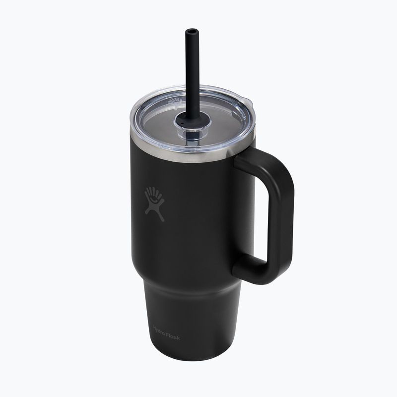 Thermal mug Hydro Flask Travel Tumbler Clear Lid black 3