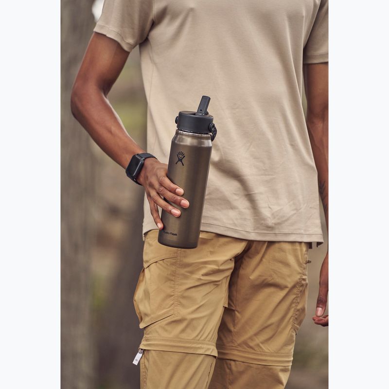 Thermal bottle Hydro Flask Lightweight Wide Flex Straw 946 ml cap obsidian 5