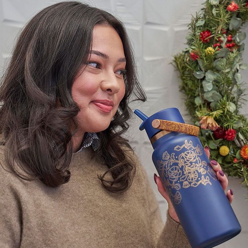 Thermal bottle Hydro Flask Wide Mouth with Flex Straw Cap 946 ml western dark blue 8