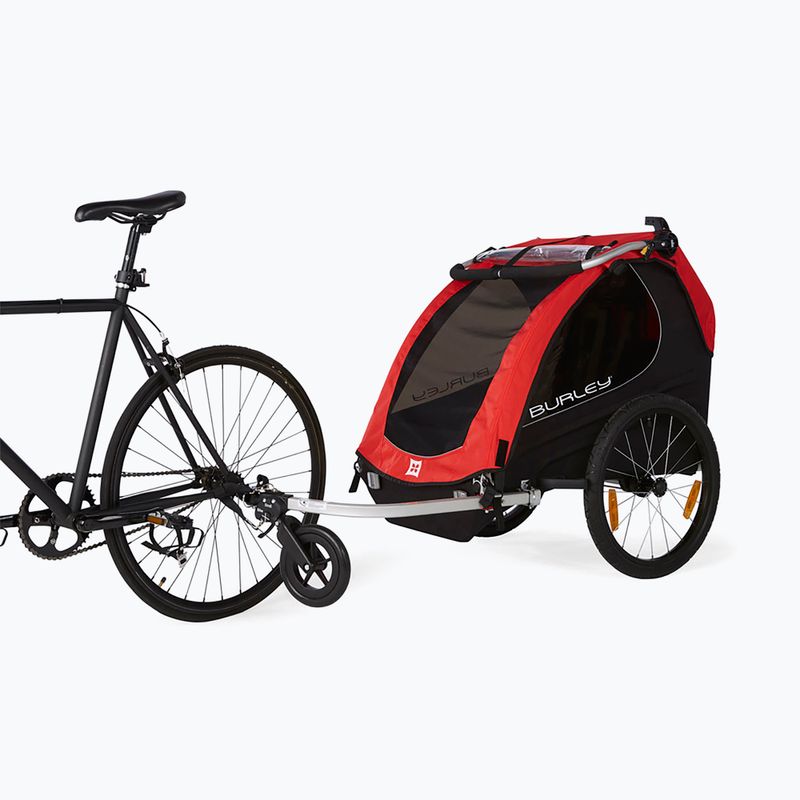 Burley Honey Bee red bicycle trailer 8