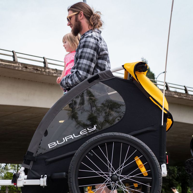 Burley Bee Double bicycle trailer yellow BU-946206 13