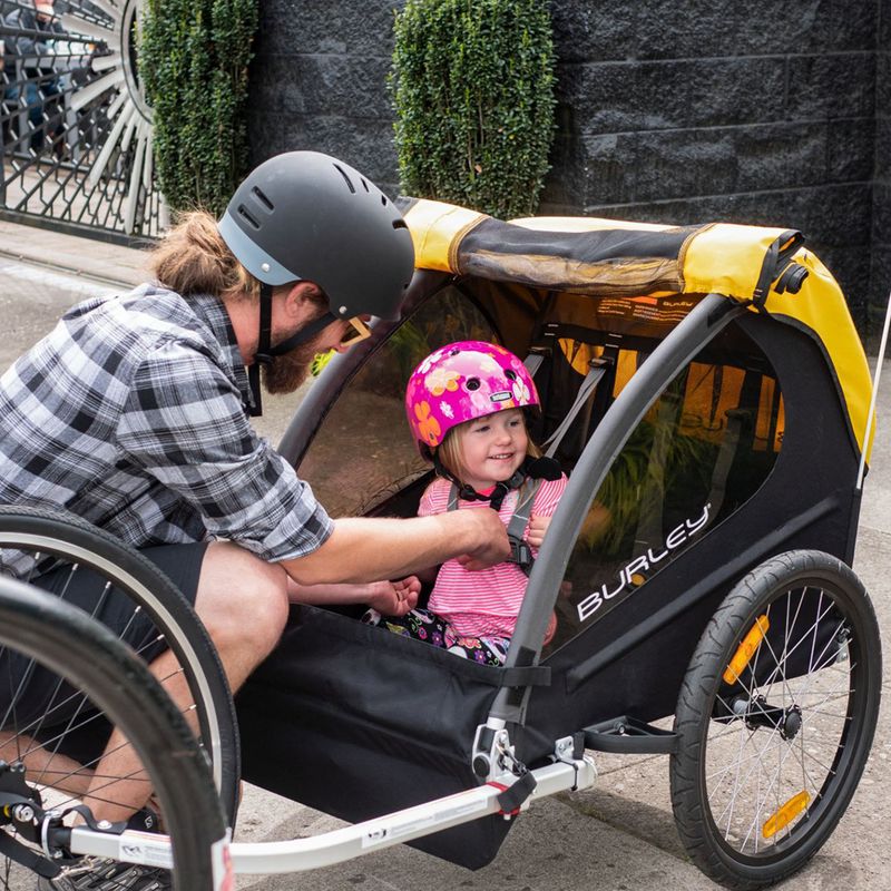 Burley Bee Double bicycle trailer yellow BU-946206 14