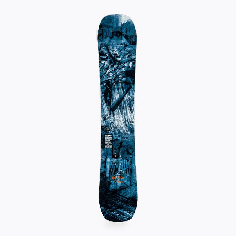 Snowboard Lib Tech Box Knife navy blue and orange 21SN038 3